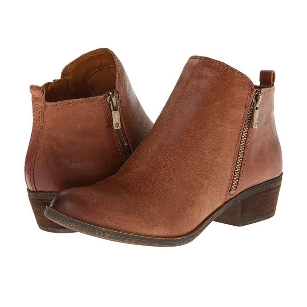 Lucky Brand Basel Flat Leather Booties